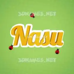 nasu in Ladybugs style - 3D name wallpaper