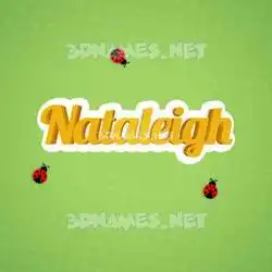 nataleigh in Ladybugs style - 3D name wallpaper