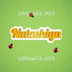 natashiya in Ladybugs style - 3D name wallpaper