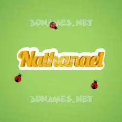 nathanael in Ladybugs style - 3D name wallpaper