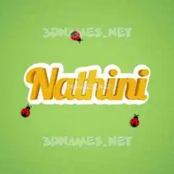 nathini in Ladybugs style - 3D name wallpaper