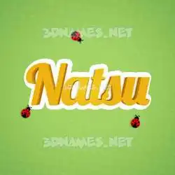 natsu in Ladybugs style - 3D name wallpaper
