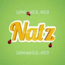 natz in Ladybugs style - 3D name wallpaper