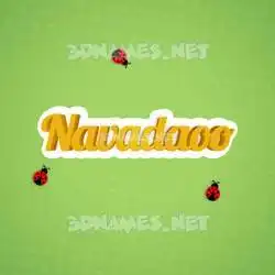 navadaoo in Ladybugs style - 3D name wallpaper