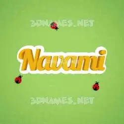 navami in Ladybugs style - 3D name wallpaper