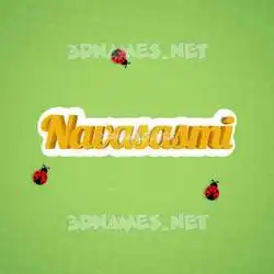 navasasmi in Ladybugs style - 3D name wallpaper