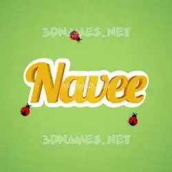 navee in Ladybugs style - 3D name wallpaper