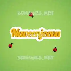 naveenjeeva in Ladybugs style - 3D name wallpaper