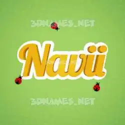 navii in Ladybugs style - 3D name wallpaper