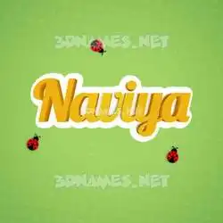 naviya in Ladybugs style - 3D name wallpaper