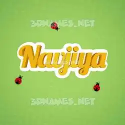 navjiya in Ladybugs style - 3D name wallpaper