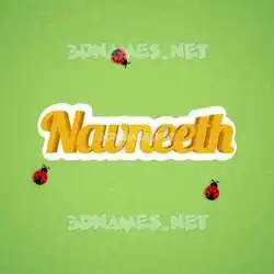 navneeth in Ladybugs style - 3D name wallpaper