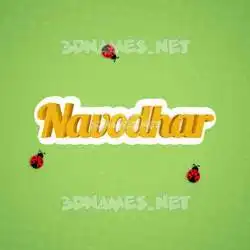 navodhar in Ladybugs style - 3D name wallpaper