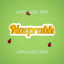 navprabh in Ladybugs style - 3D name wallpaper