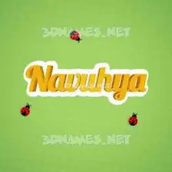 navuhya in Ladybugs style - 3D name wallpaper
