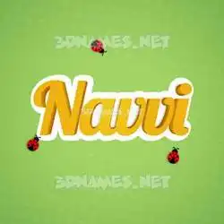 navvi in Ladybugs style - 3D name wallpaper
