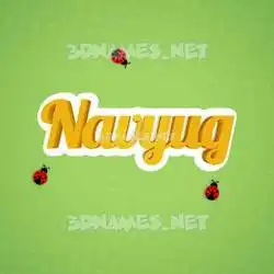 navyug in Ladybugs style - 3D name wallpaper