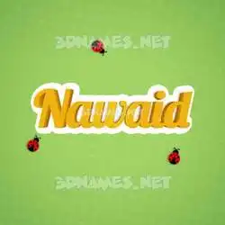 nawaid in Ladybugs style - 3D name wallpaper