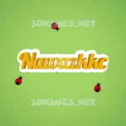 nawazkkc in Ladybugs style - 3D name wallpaper