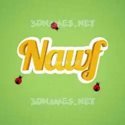 nawf in Ladybugs style - 3D name wallpaper