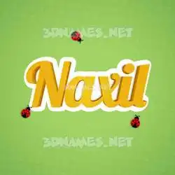 naxil in Ladybugs style - 3D name wallpaper