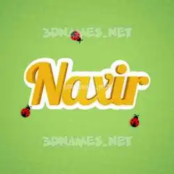 naxir in Ladybugs style - 3D name wallpaper