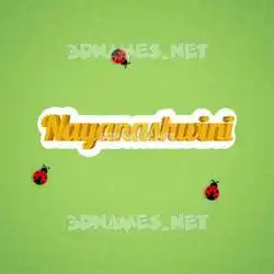 nayanashwini in Ladybugs style - 3D name wallpaper