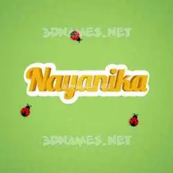 nayanika in Ladybugs style - 3D name wallpaper