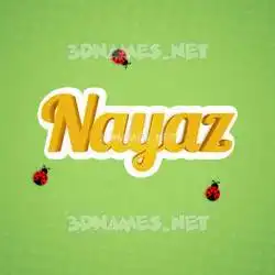 nayaz in Ladybugs style - 3D name wallpaper