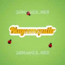 nayeemqadir in Ladybugs style - 3D name wallpaper