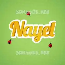 nayel in Ladybugs style - 3D name wallpaper