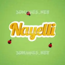 nayelli in Ladybugs style - 3D name wallpaper