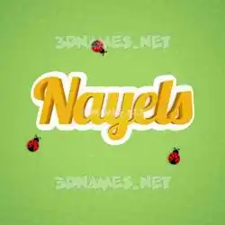 nayels in Ladybugs style - 3D name wallpaper