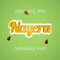 nayera in Ladybugs style - 3D name wallpaper