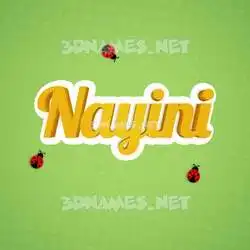 nayini in Ladybugs style - 3D name wallpaper