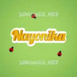 nayonika in Ladybugs style - 3D name wallpaper