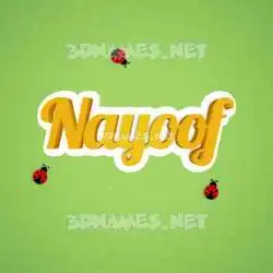 nayoof in Ladybugs style - 3D name wallpaper