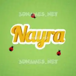 nayra in Ladybugs style - 3D name wallpaper