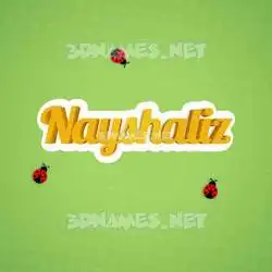 nayshaliz in Ladybugs style - 3D name wallpaper
