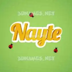 nayte in Ladybugs style - 3D name wallpaper