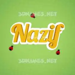 nazif in Ladybugs style - 3D name wallpaper