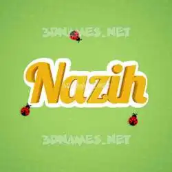nazih in Ladybugs style - 3D name wallpaper