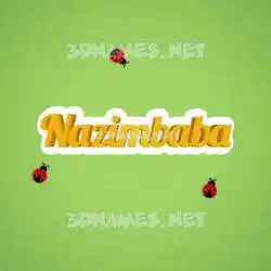nazimbaba in Ladybugs style - 3D name wallpaper