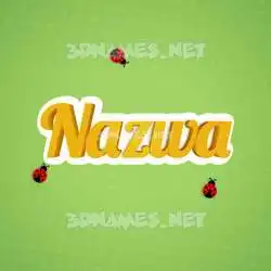 nazwa in Ladybugs style - 3D name wallpaper