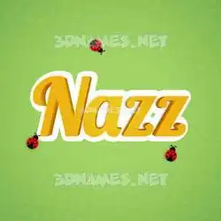 nazz in Ladybugs style - 3D name wallpaper