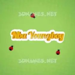 nba youngboy in Ladybugs style - 3D name wallpaper