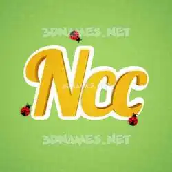 ncc in Ladybugs style - 3D name wallpaper