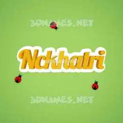 nckhatri in Ladybugs style - 3D name wallpaper