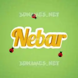 nebar in Ladybugs style - 3D name wallpaper