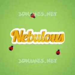nebulous in Ladybugs style - 3D name wallpaper